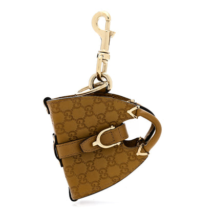 Gucci Guccissima Mini Jackie Bag Charm Brown 1 of 6