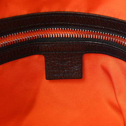 Gucci Econyl Nylon Monogram Off The Grid Utility Pocket Backpack Carrot Orange Black 6 of 11