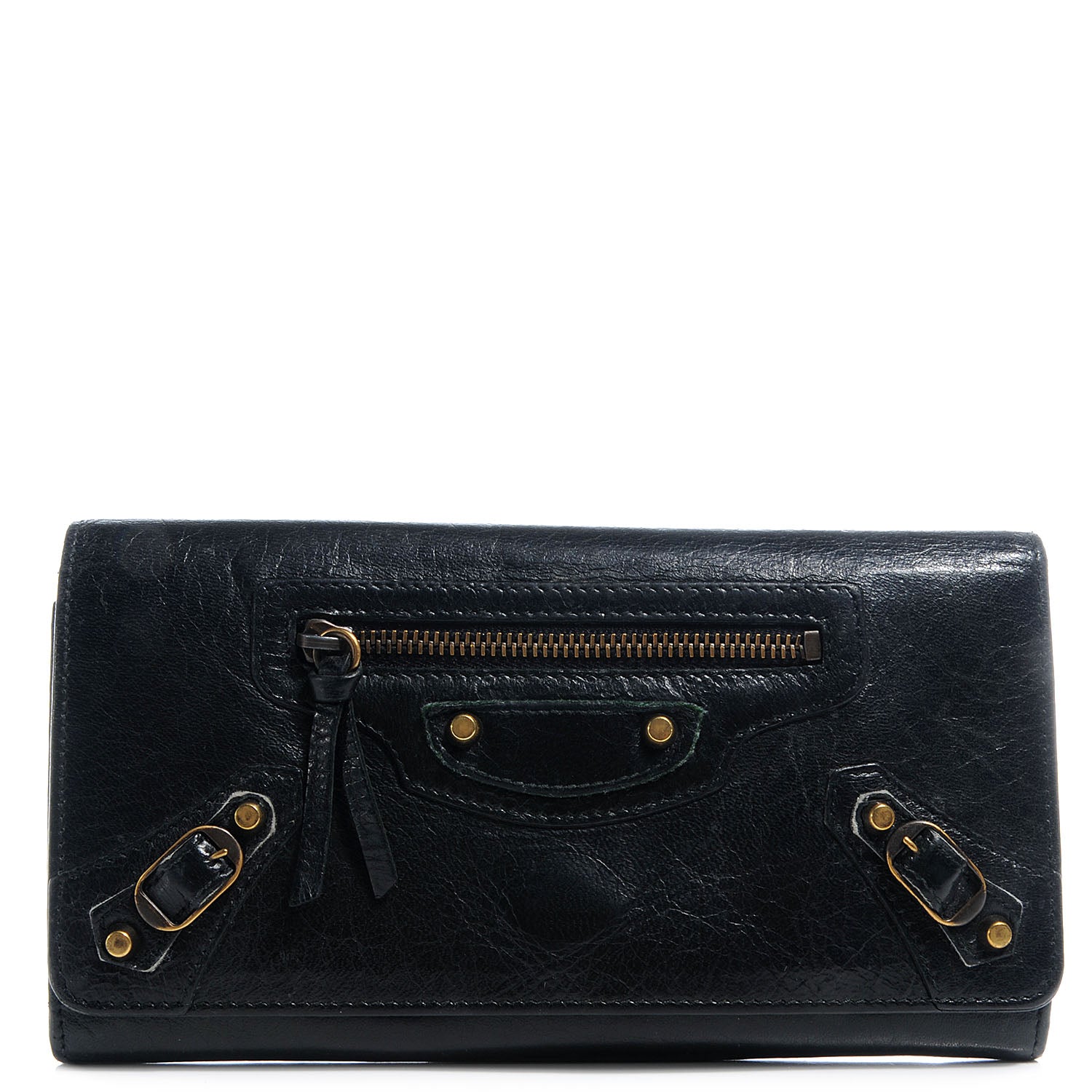 Balenciaga Agneau Money Wallet Black 1 of 7