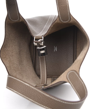 Hermes Taurillon Clemence Picotin Lock 18 PM Etoupe 5 of 9