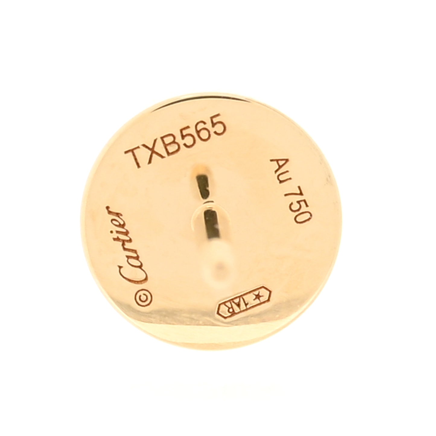 18K Yellow Gold LOVE Single Earring