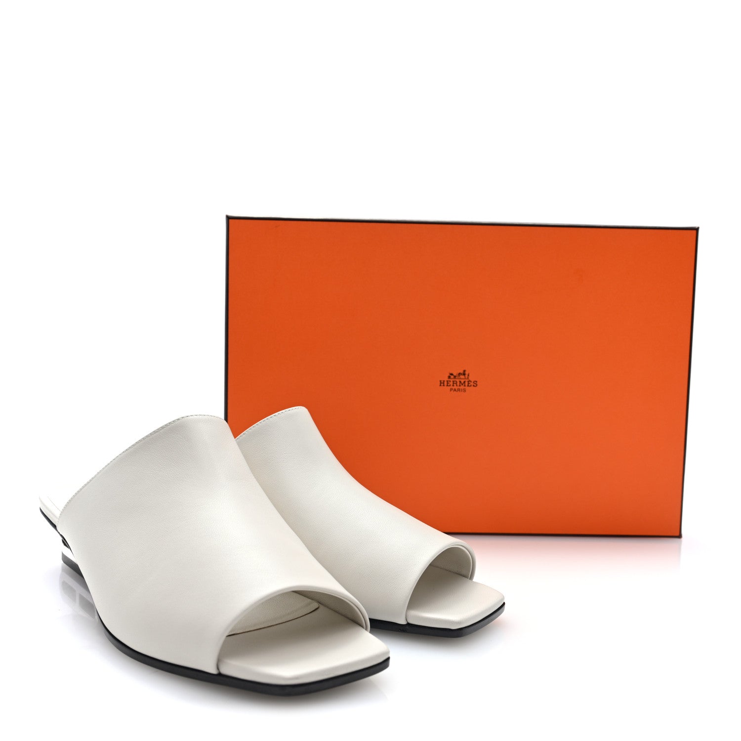 Hermes Nappa Idole Sandals 38 White 9 of 9