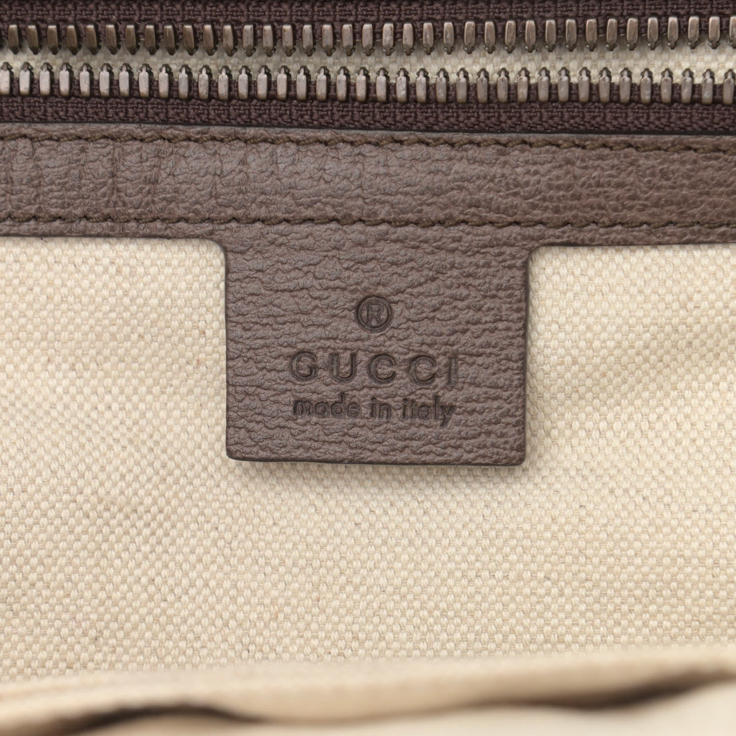 Gucci GG Supreme Monogram Calfskin Web Small Ophidia Day Backpack Beige Ebony New Acero 7 of 11