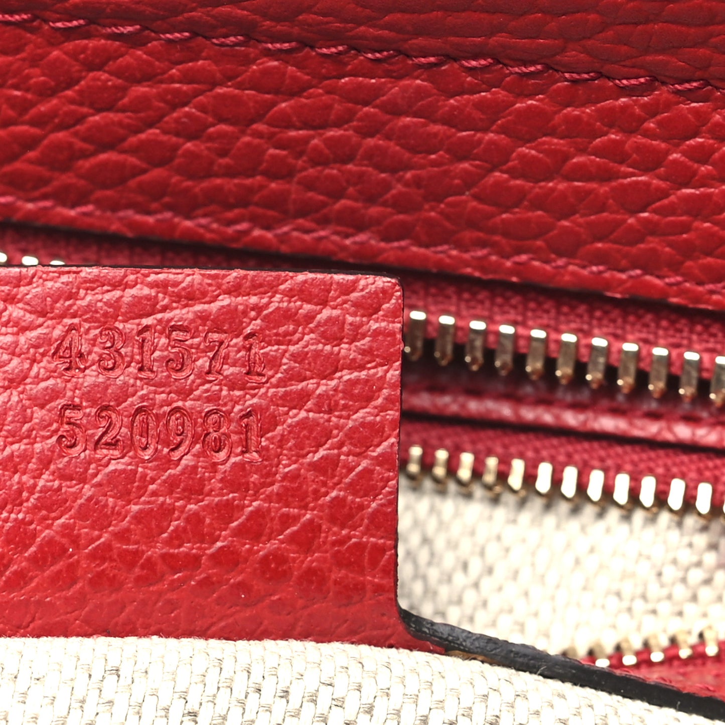 Dollar Calfskin Medium Soho Top Handle Satchel New Rosette Hibiscus Red