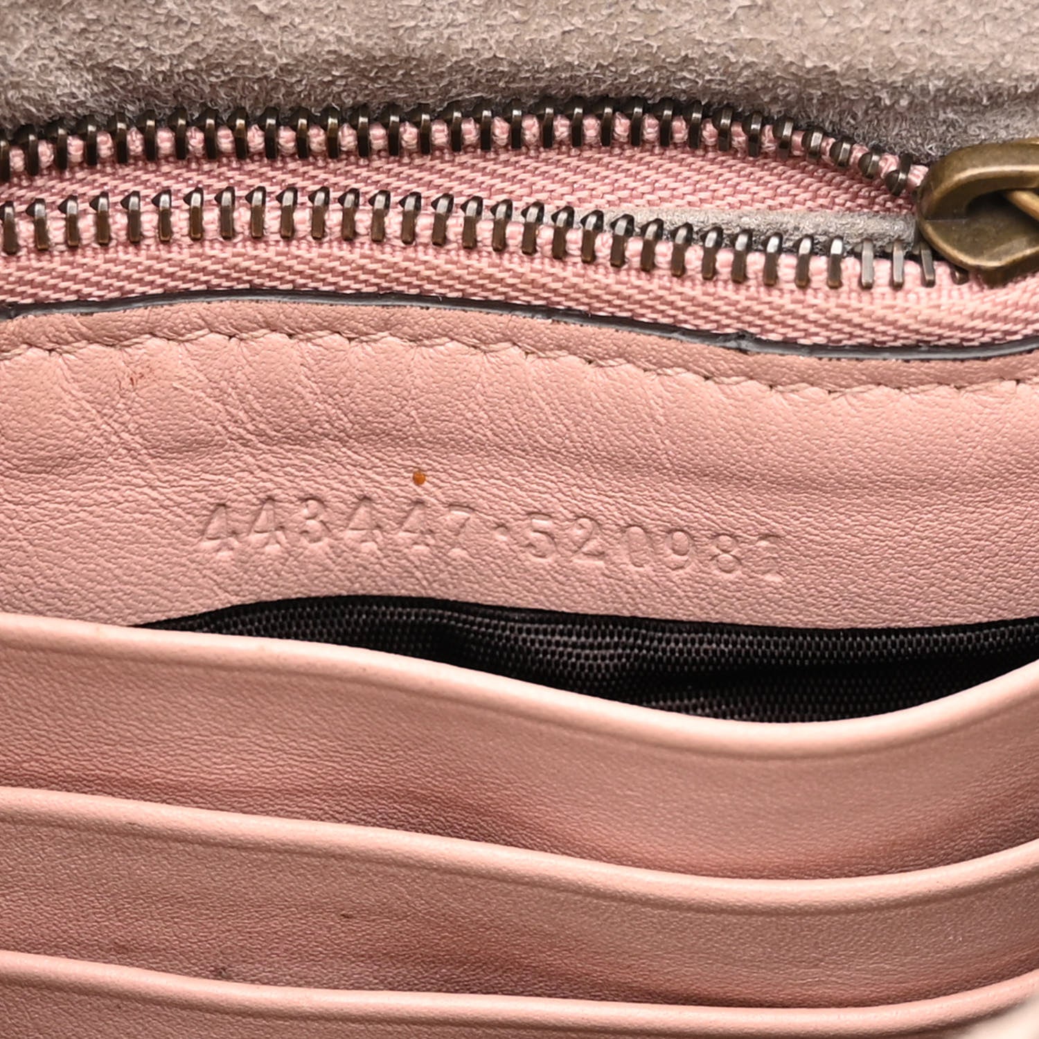 Gucci Calfskin Matelasse Mini GG Marmont Chain Bag Perfect Pink 7 of 14
