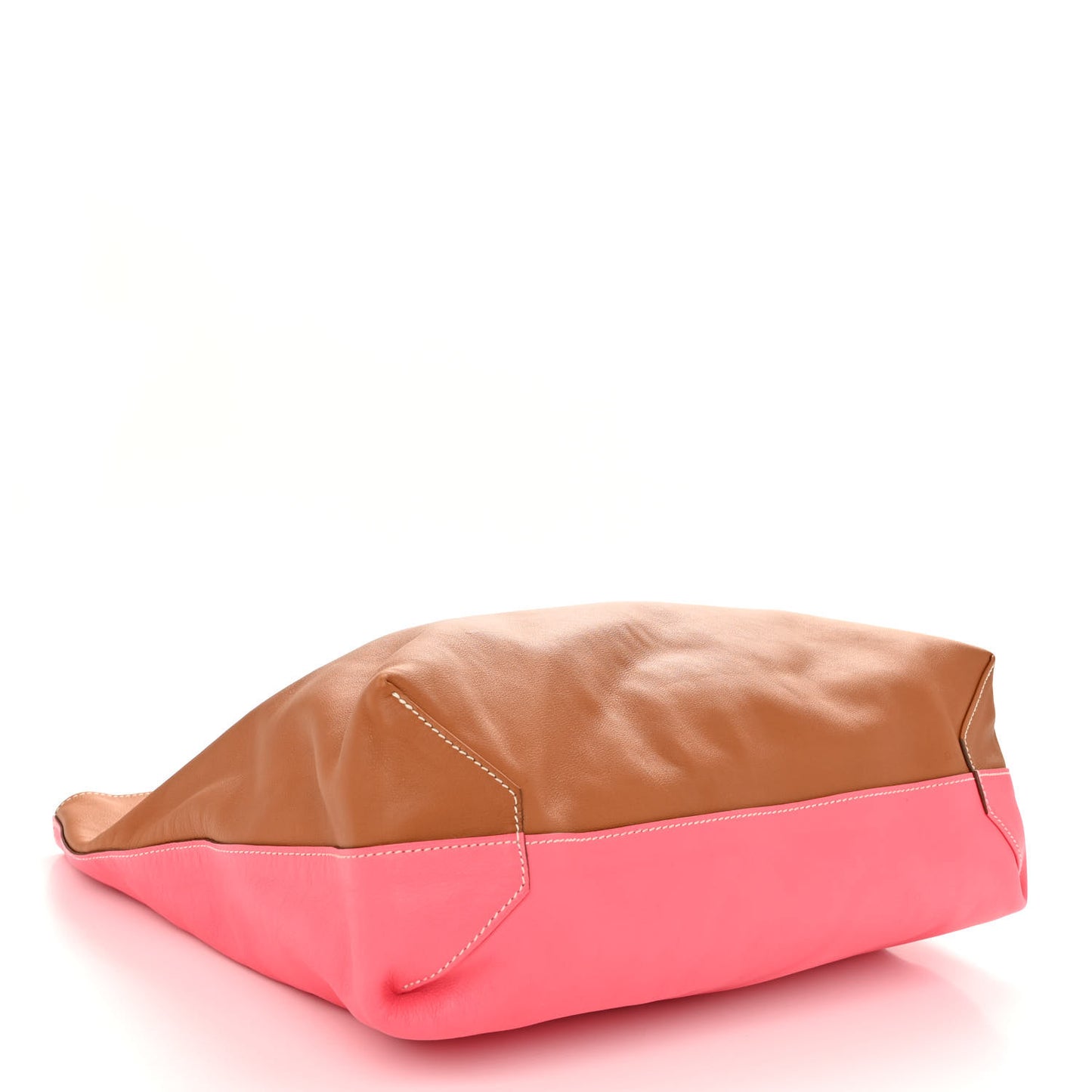 Veau Sikkim Swift Double Sens 30 Reversible Tote Gold Rose Azalee Rouge Casaque Brique