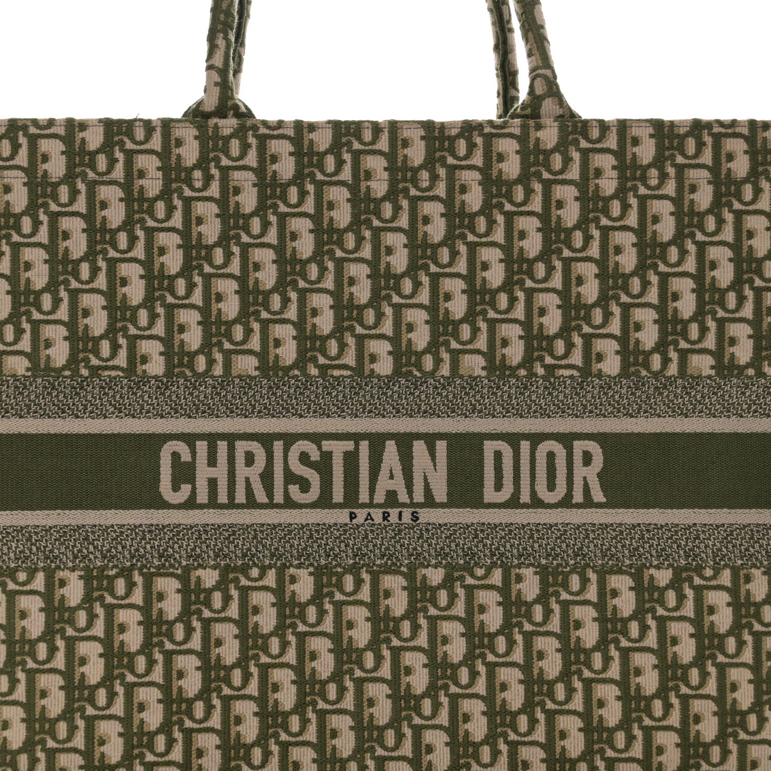 Christian Dior Oblique Large Book Tote Vert Multicolor 10 of 14