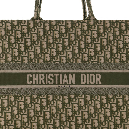 Christian Dior Oblique Large Book Tote Vert Multicolor 10 of 14