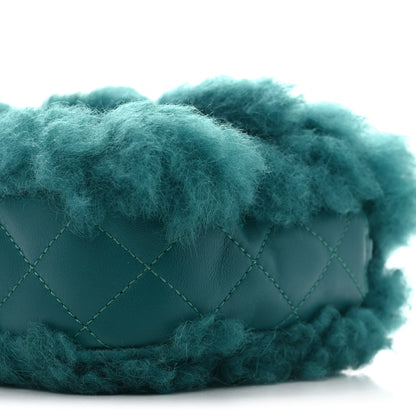 Chanel Shearling Lambskin Quilted Flap Green 10 of 10