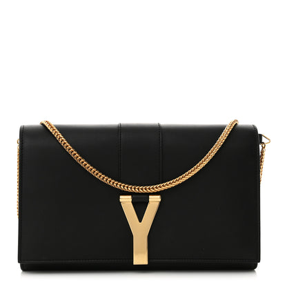 Saint Laurent Calfskin Classic Y Ligne Chain Wallet Black 1 of 11