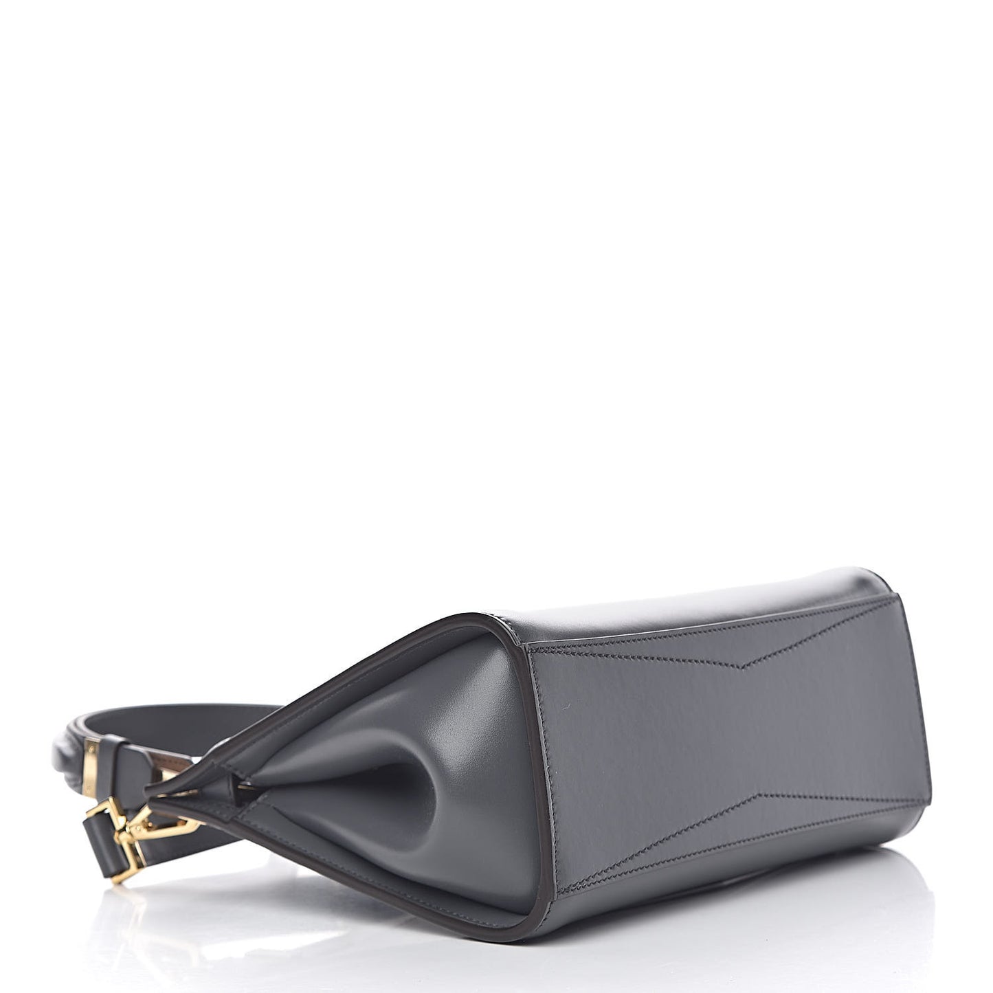 Calfskin Small Bespoke Shoulder Bag Storm Grey