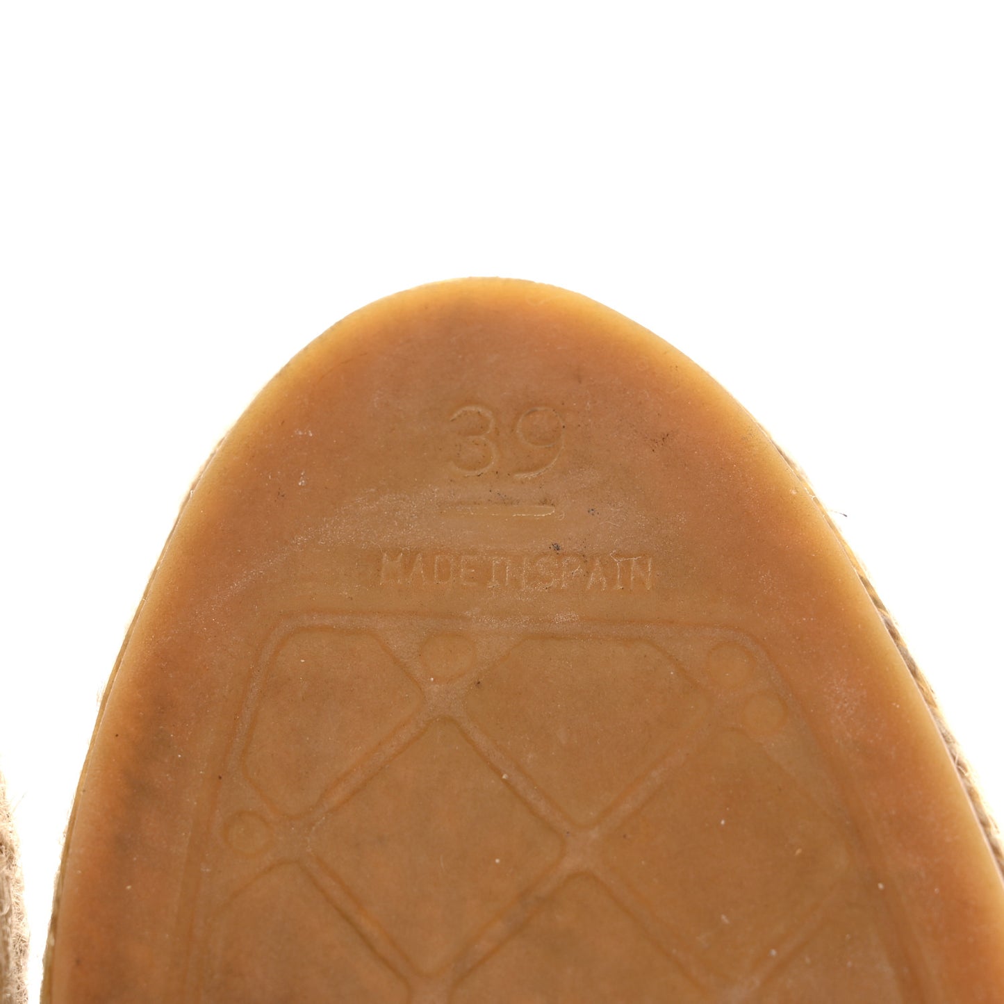 Lambskin CC Espadrilles 39 Beige Black