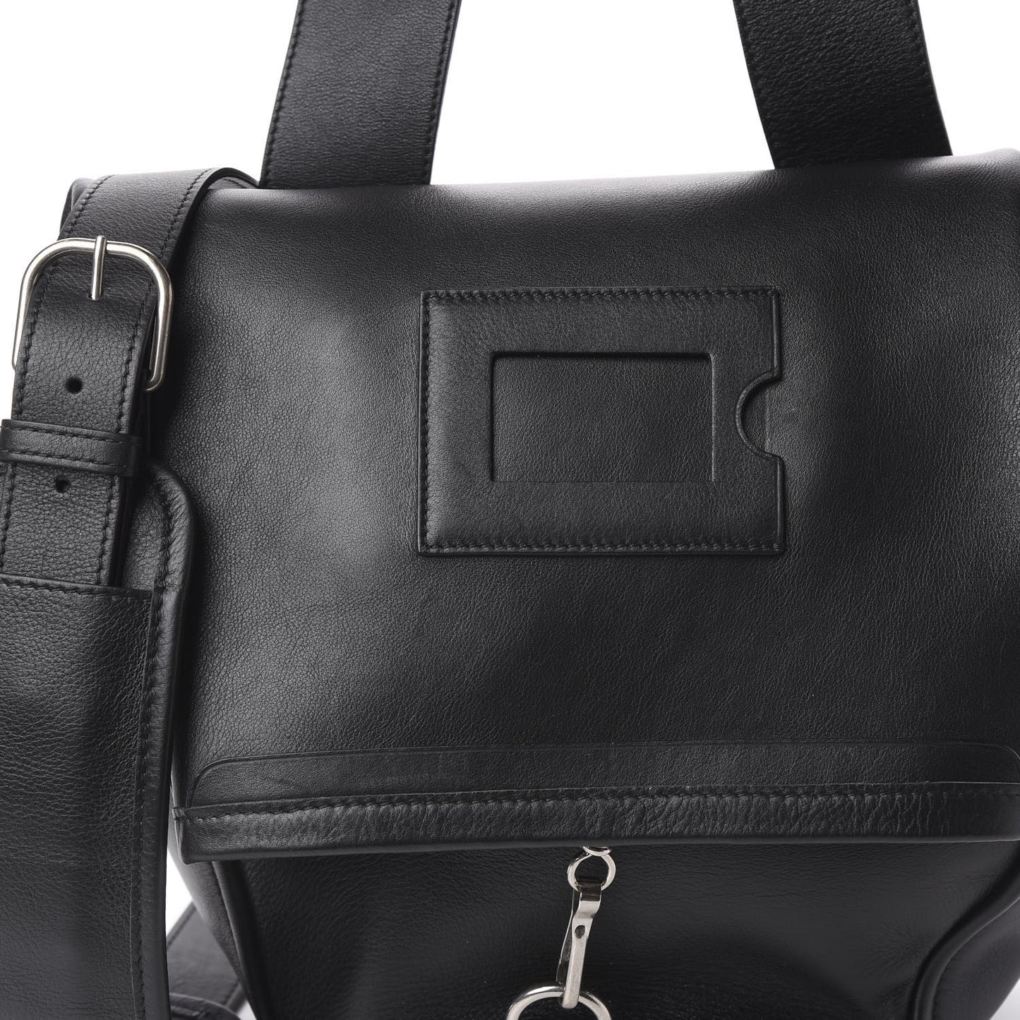 Calfskin Convertible Shoulder Bag Black
