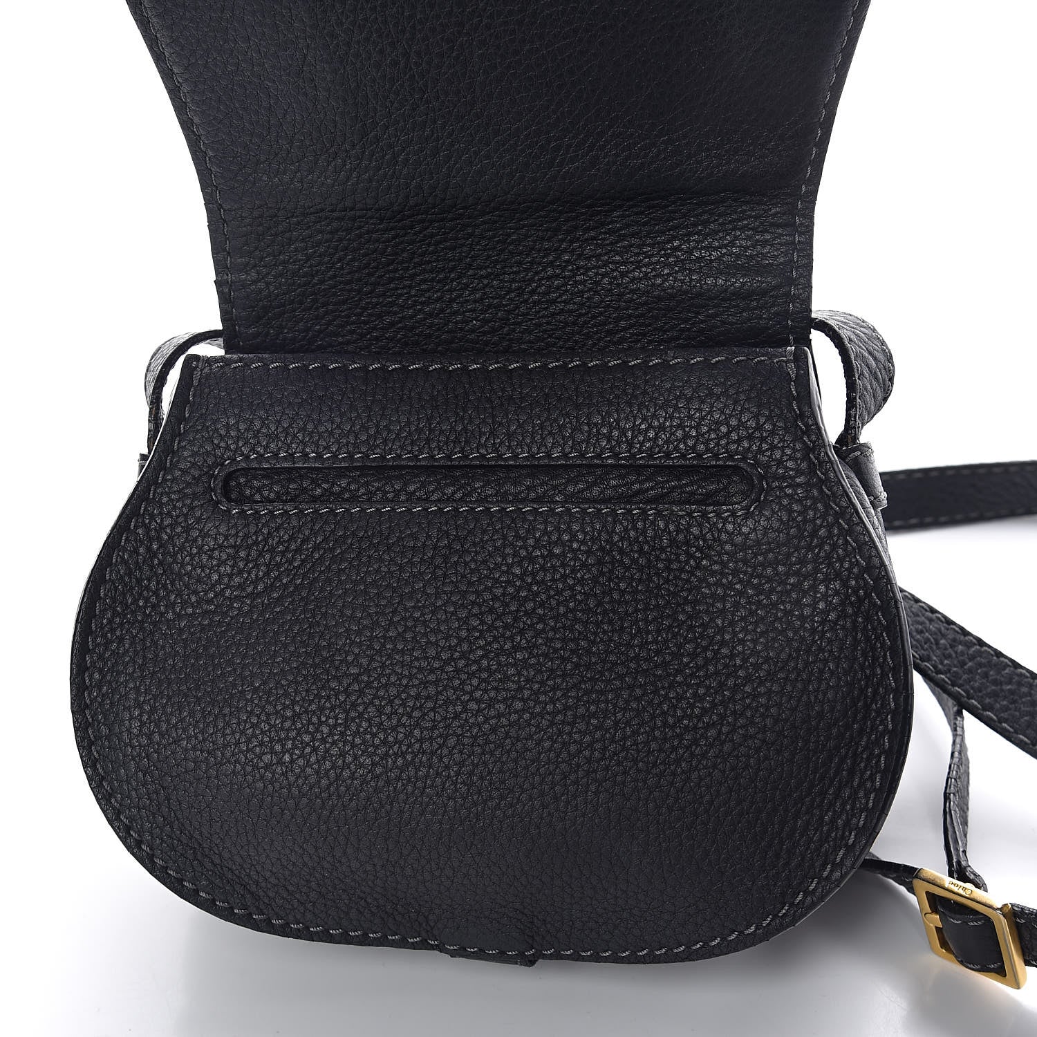 Chloe Calfskin Mini Marcie Round Crossbody Bag Black 13 of 13