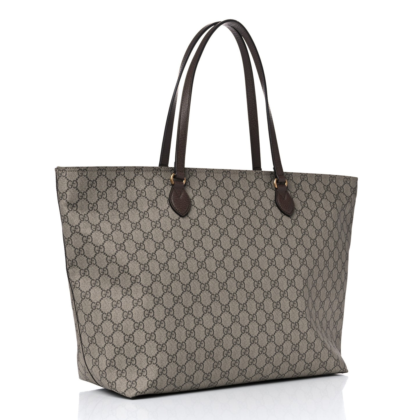 GG Supreme Monogram Medium Ophidia Shopping Tote Ebony