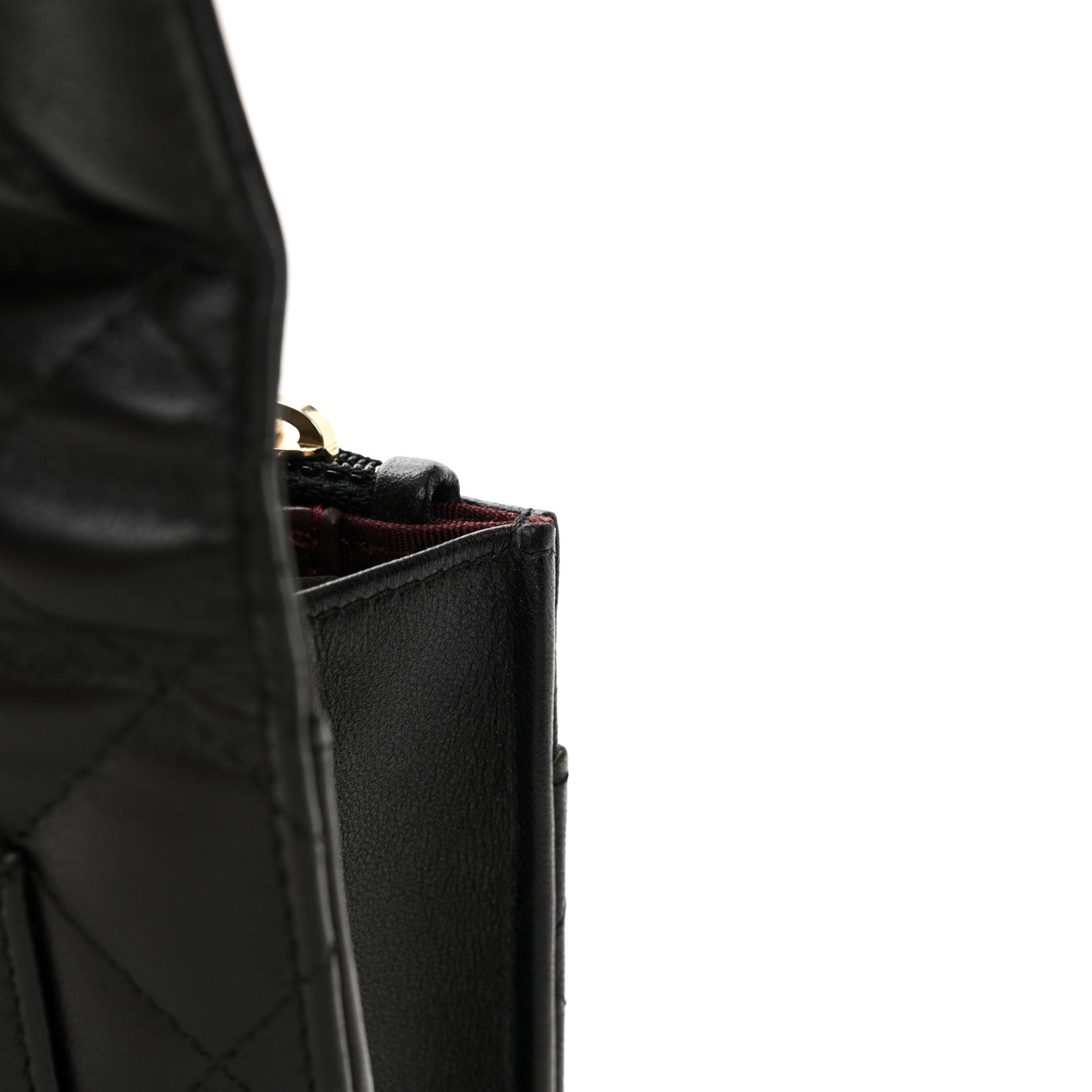 Chanel Lambskin Quilted Wallet On Chain WOC Black 15 of 15