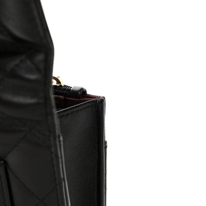 Chanel Lambskin Quilted Wallet On Chain WOC Black 15 of 15