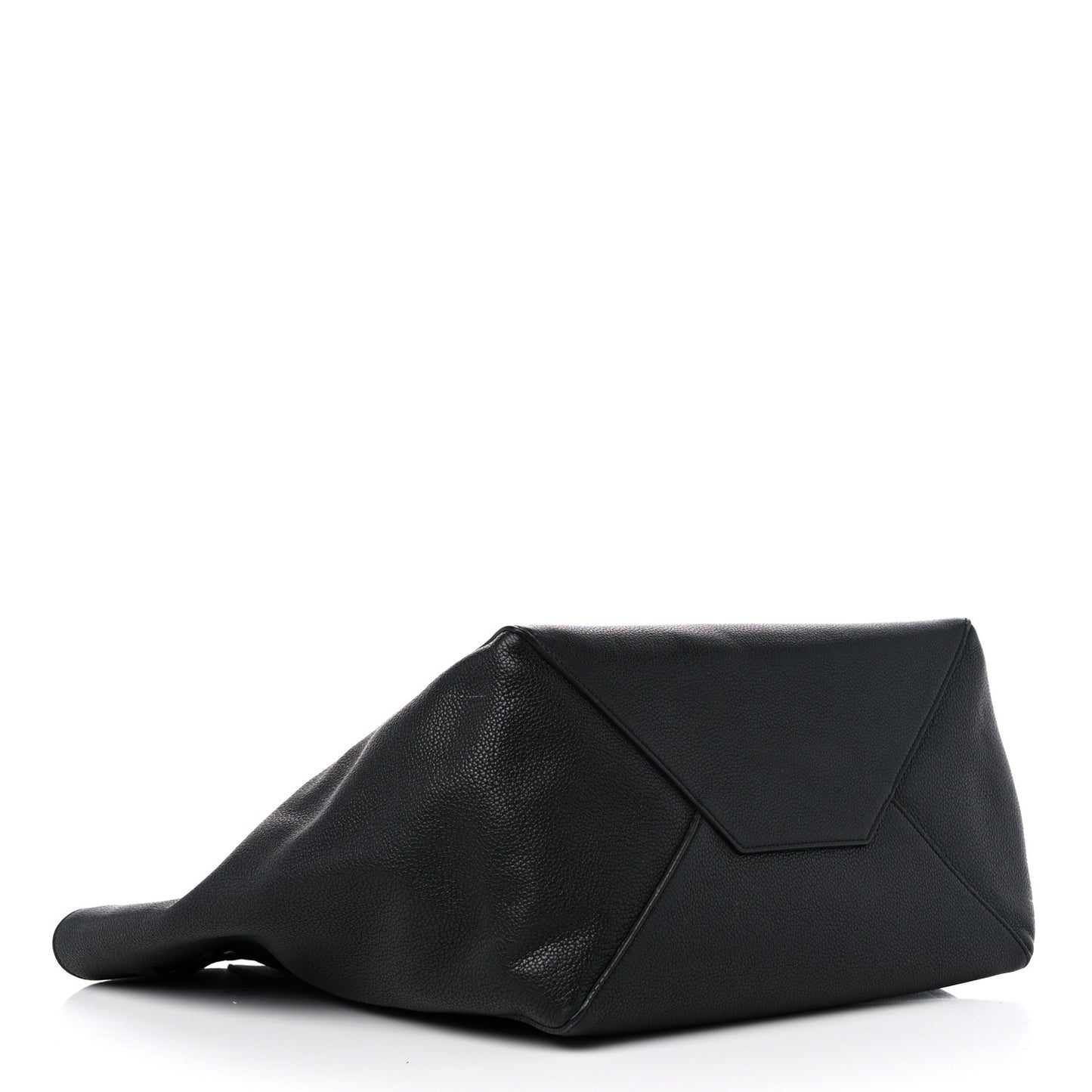 Soft Grained Calfskin Small Belt Cabas Phantom Black