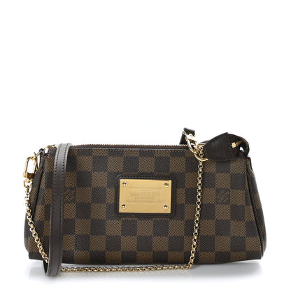 Louis Vuitton Damier Ebene Eva Clutch 1 of 9