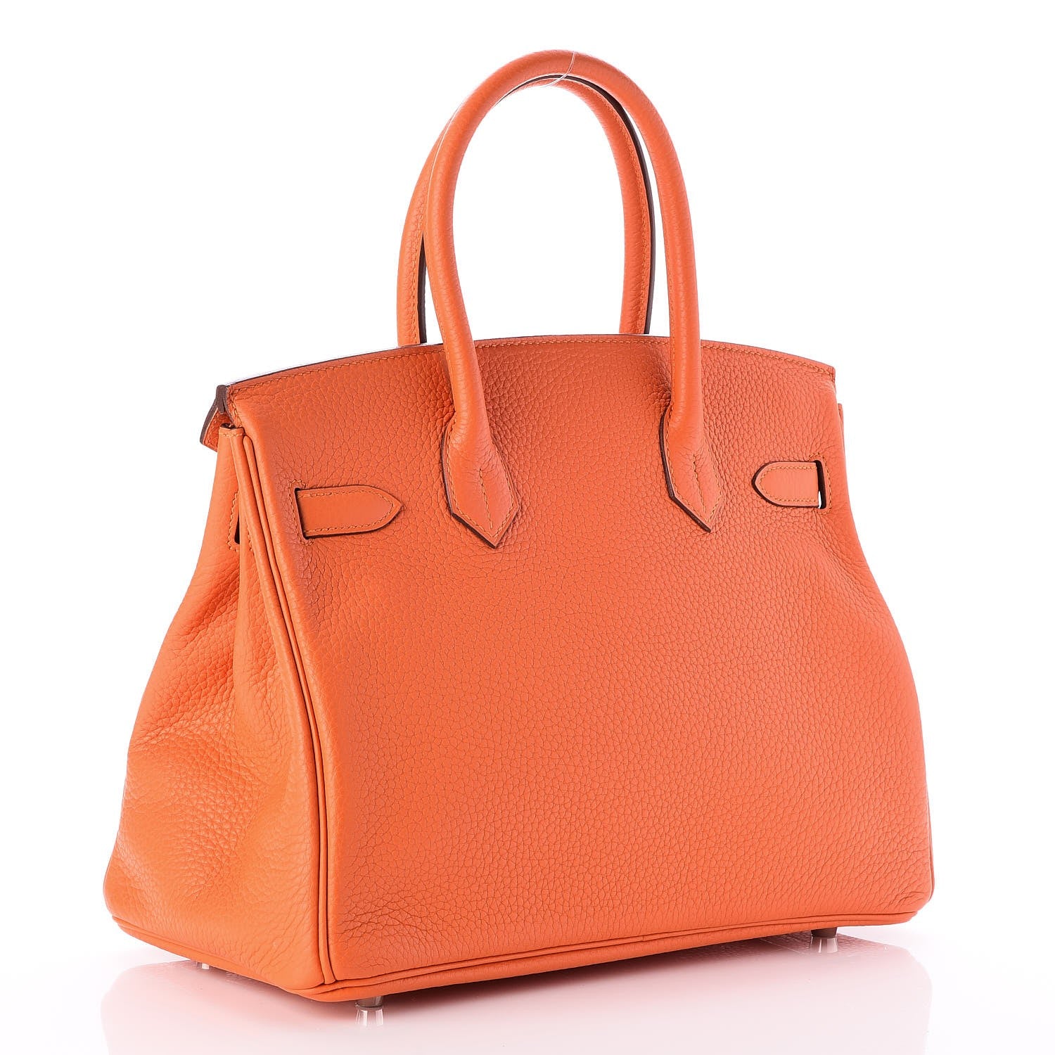 Hermes Taurillon Clemence Birkin 30 Feu 3 of 30