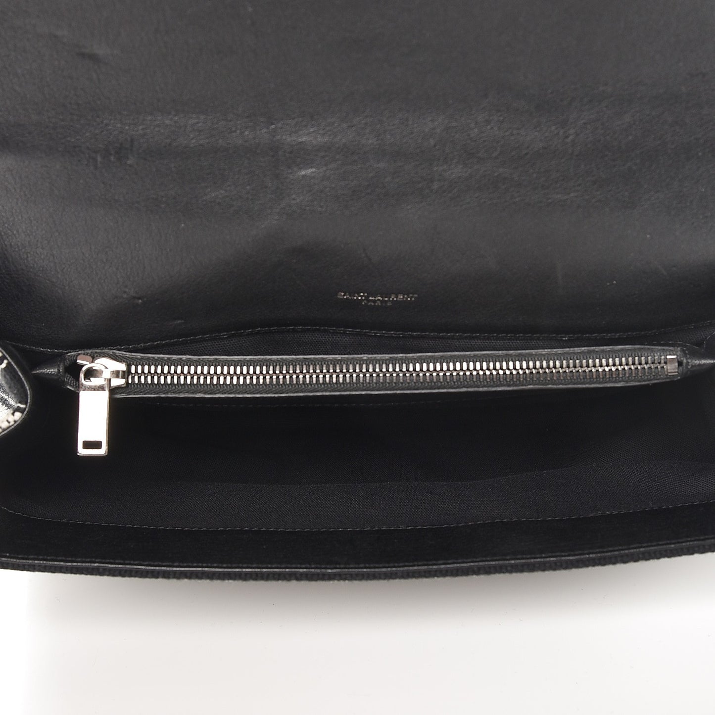 Berber Chevron Tassel Monogram Large College Bag Black