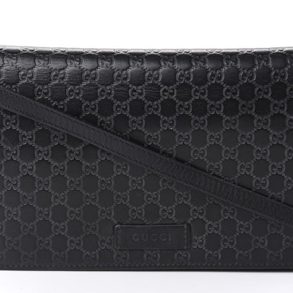 Gucci Microguccissima Crossbody Wallet Black 14 of 15