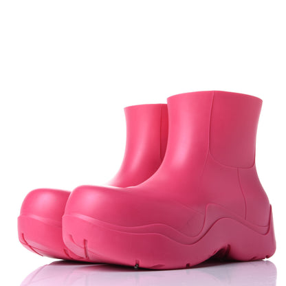 Bottega Veneta Rubber Puddle Ankle Boots 38 Lollipop 3 of 9