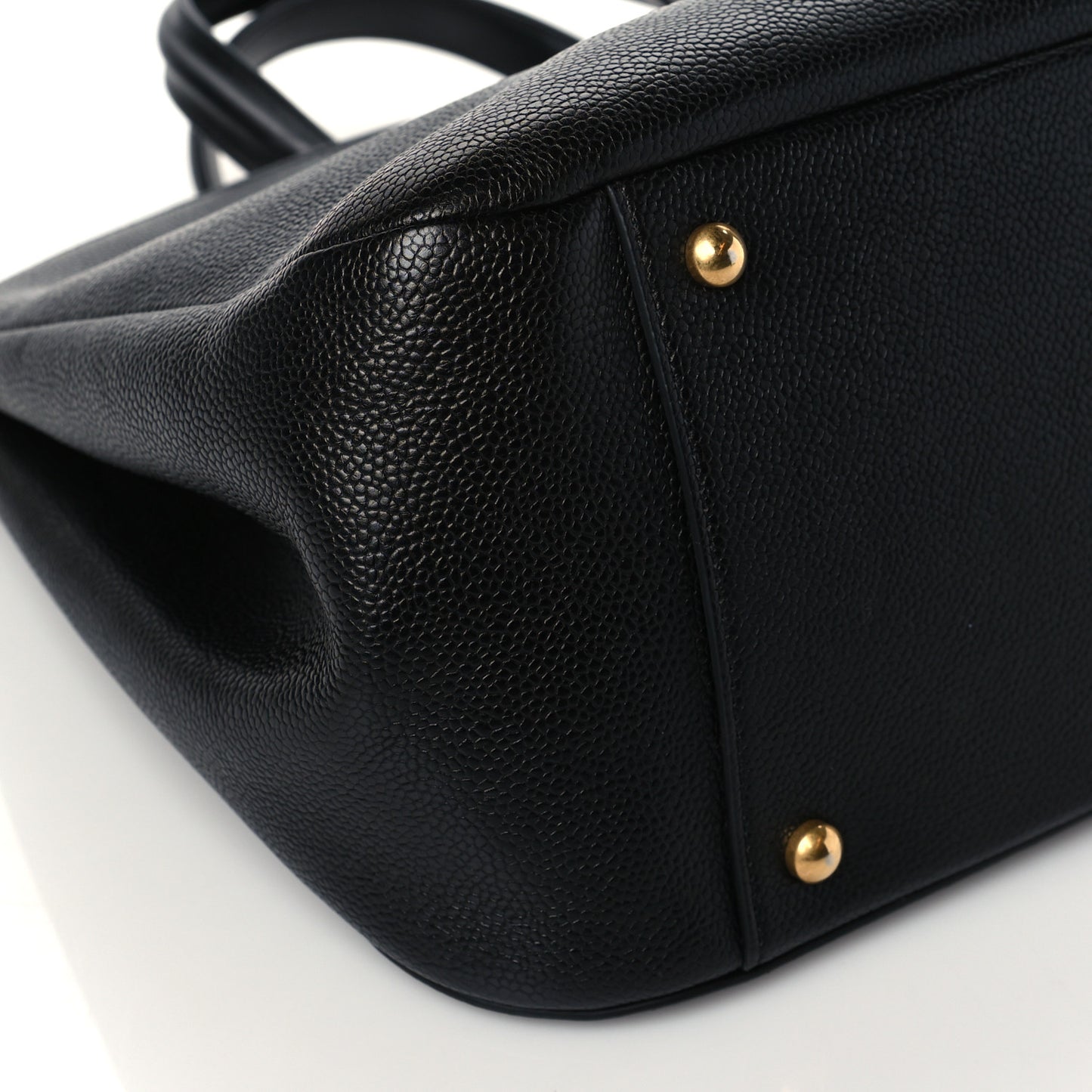 Caviar Large Shopping Tote Black