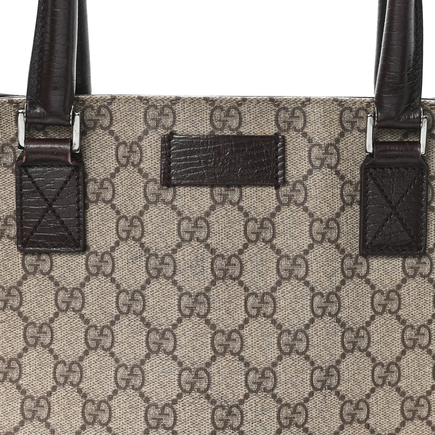 Gucci GG Plus Monogram Small Vertical Tote Dark Brown 8 of 12