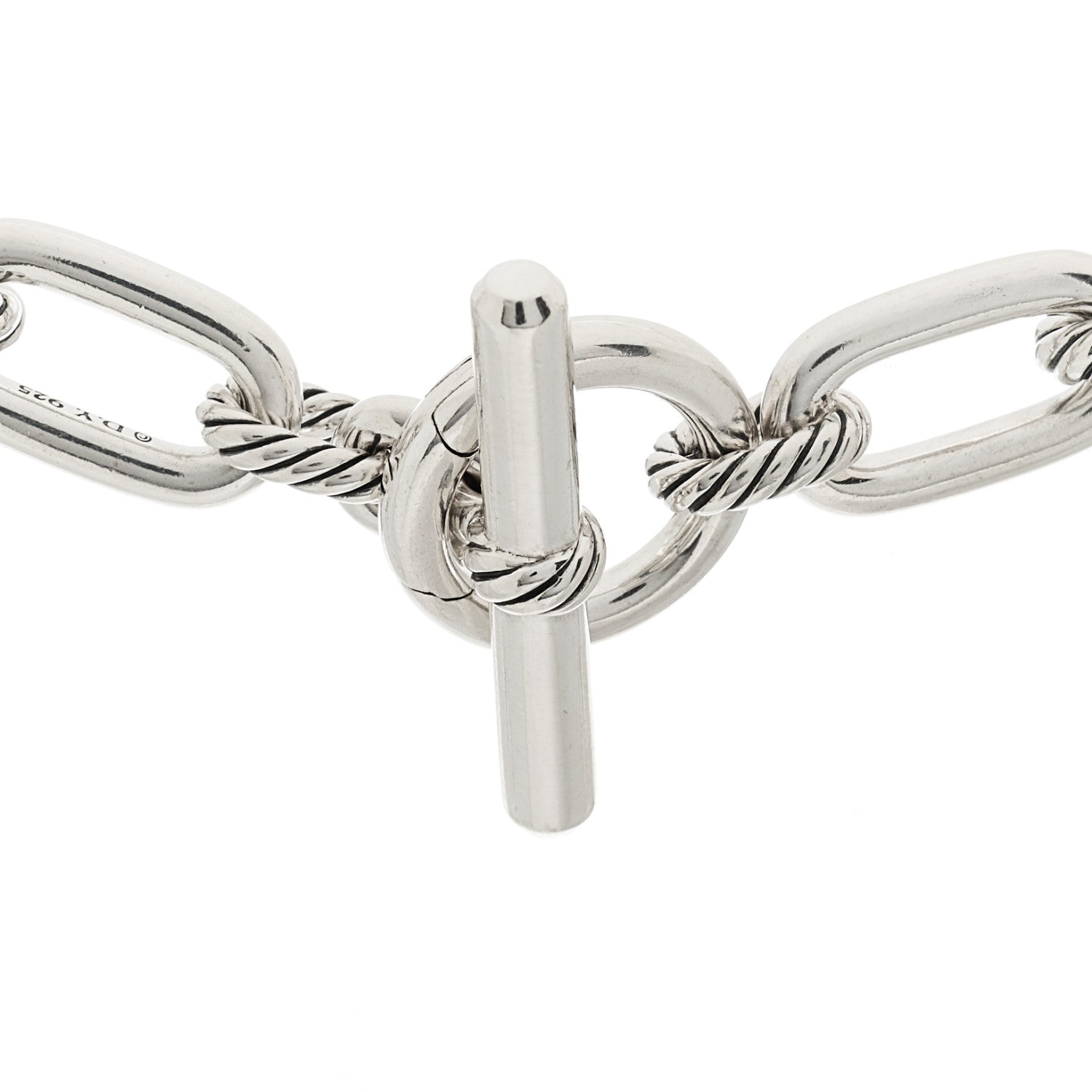 David Yurman Sterling Silver 11mm Madison Chain Toggle Necklace 4 of 6