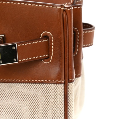 Hermes Toile Barenia Birkin 30 Fauve 12 of 26