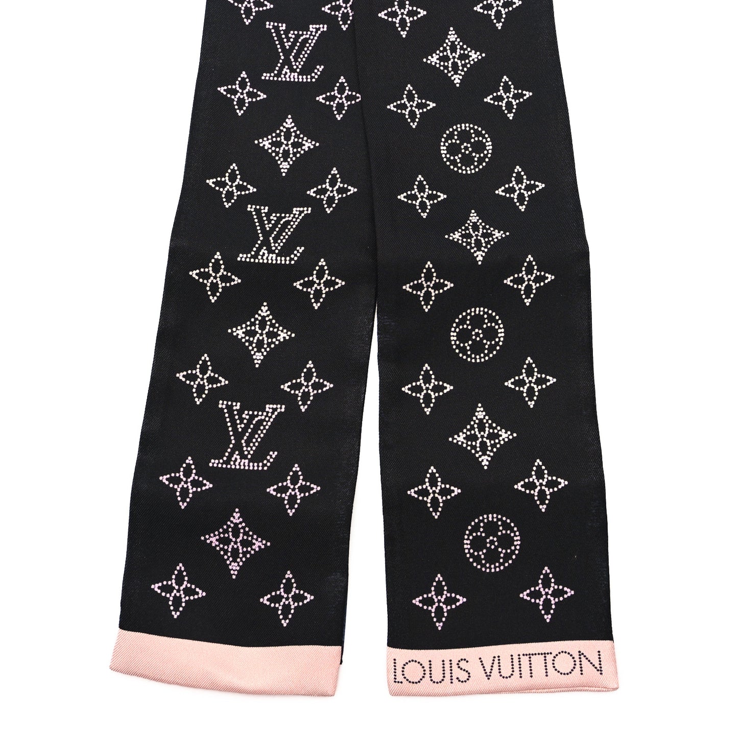 Silk Monogram LV Mahina Flight Mode Bandeau Blue Pink