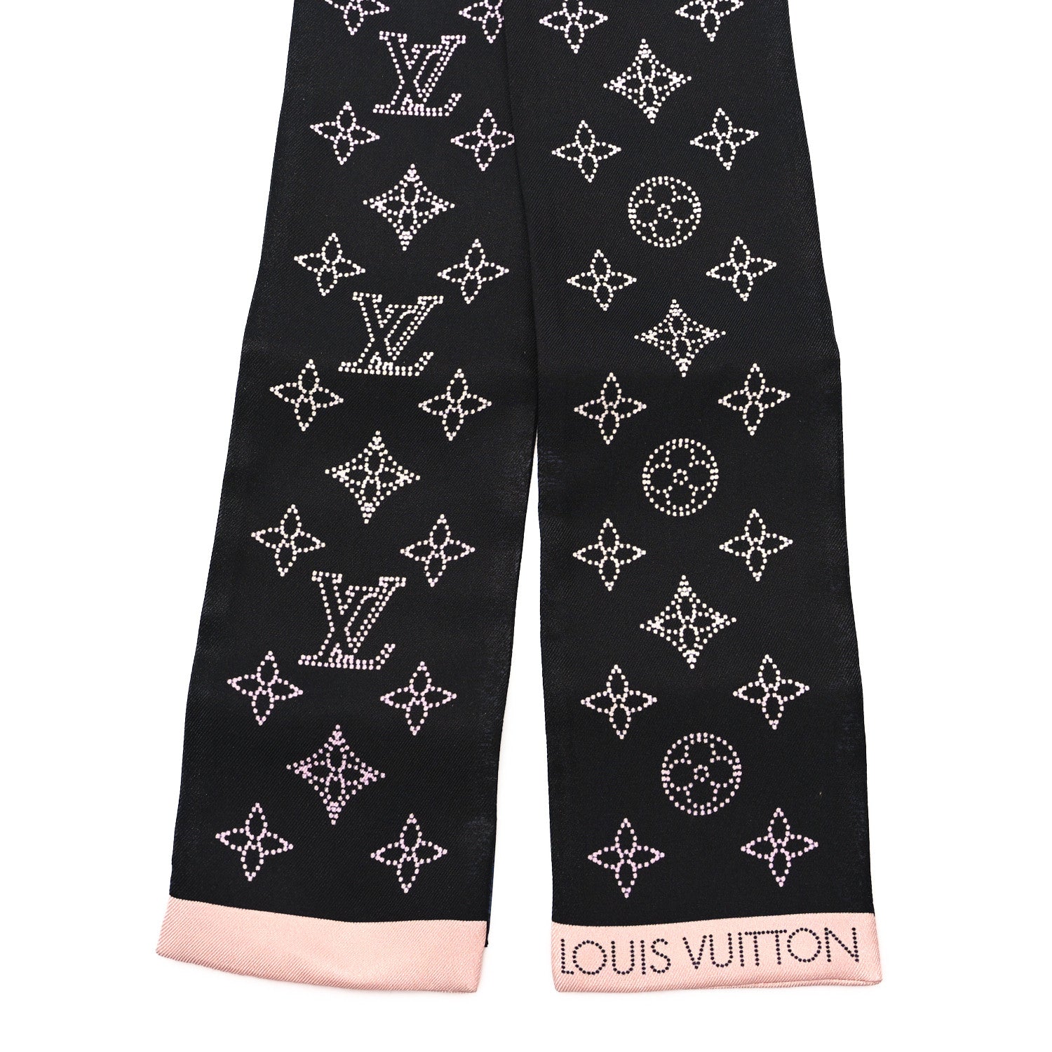 Louis Vuitton Silk Monogram LV Mahina Flight Mode Bandeau Blue Pink 2 of 3