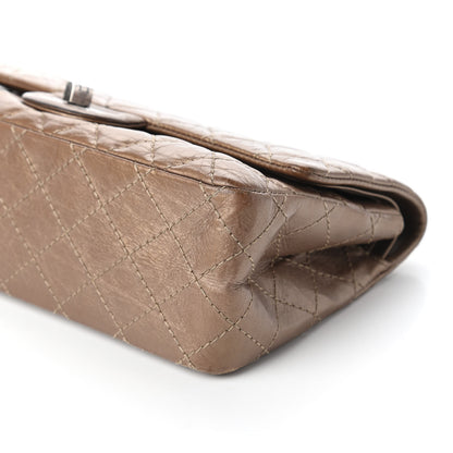 Chanel Metallic Aged Calfskin Quilted 2.55 Reissue 225 Flap Bronze 7 of 10