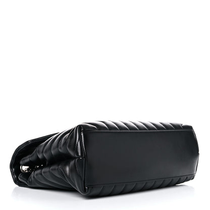 Saint Laurent Calfskin Y Quilted Monogram Medium Loulou Chain Satchel Black 3 of 20
