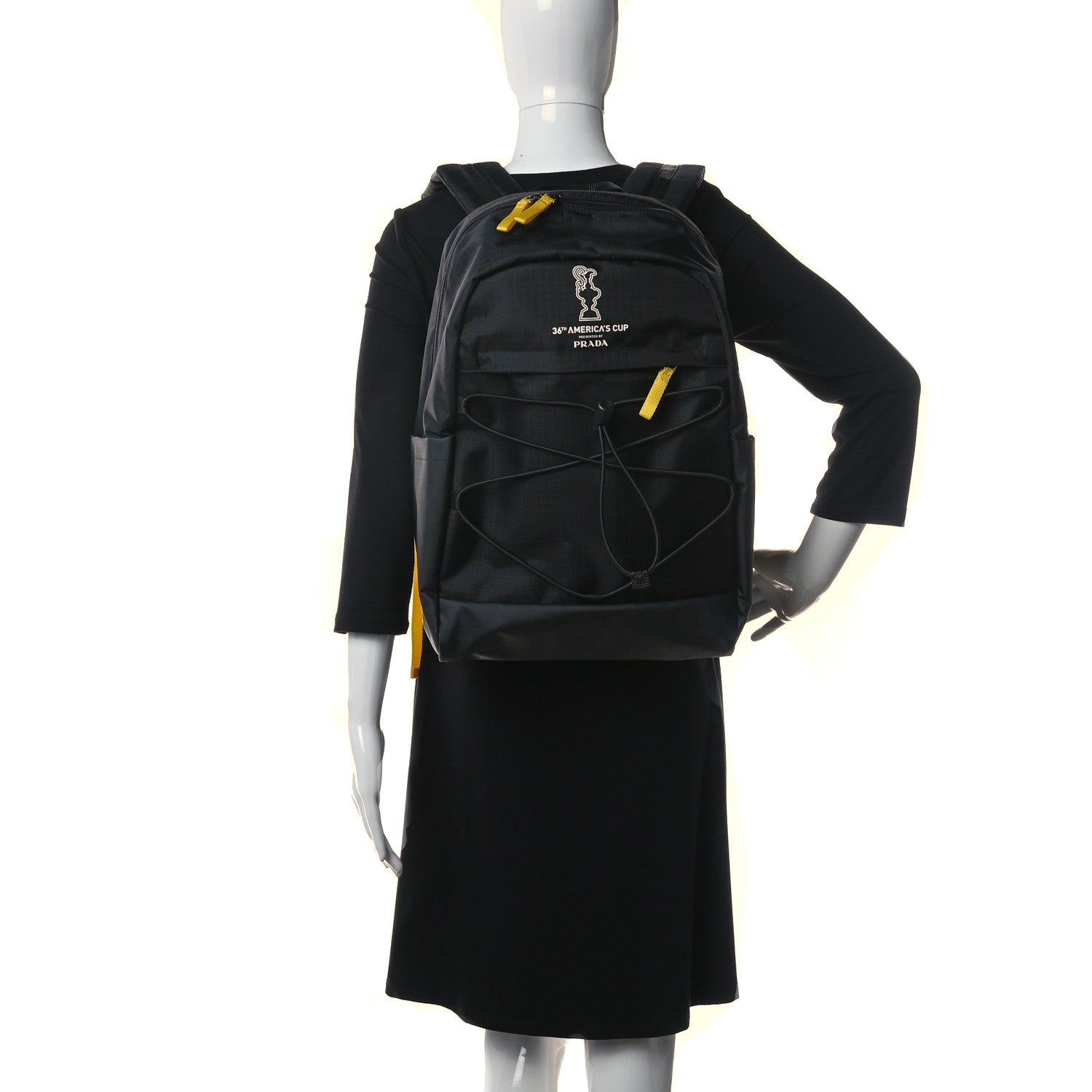Prada Tessuto Nylon 36th Americas Cup Backpack Black 2 of 11