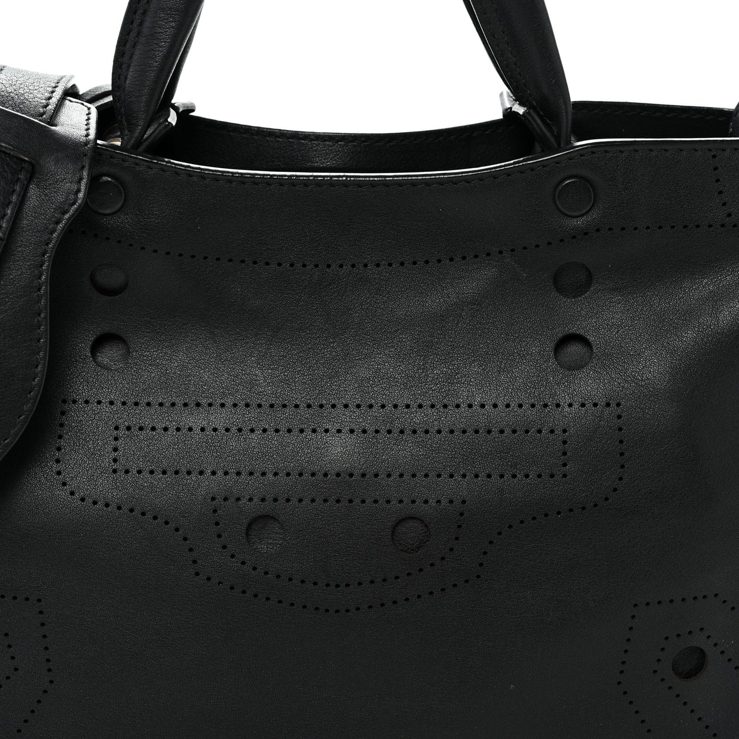 Veau Soyeux Perforated Blackout Hardware S City Black