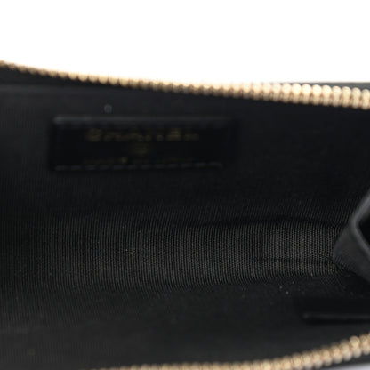 Chanel Caviar Camellia Embossed Key Holder Case Black 5 of 7