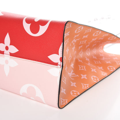 Louis Vuitton Monogram Giant Onthego GM Rouge Rose 7 of 10