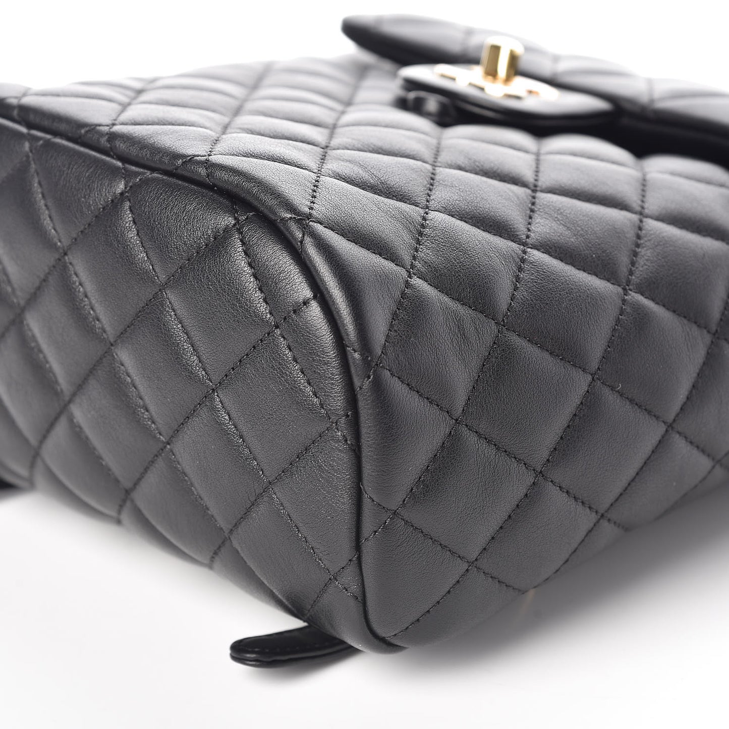 Calfskin Quilted Mini Urban Spirit Backpack Black
