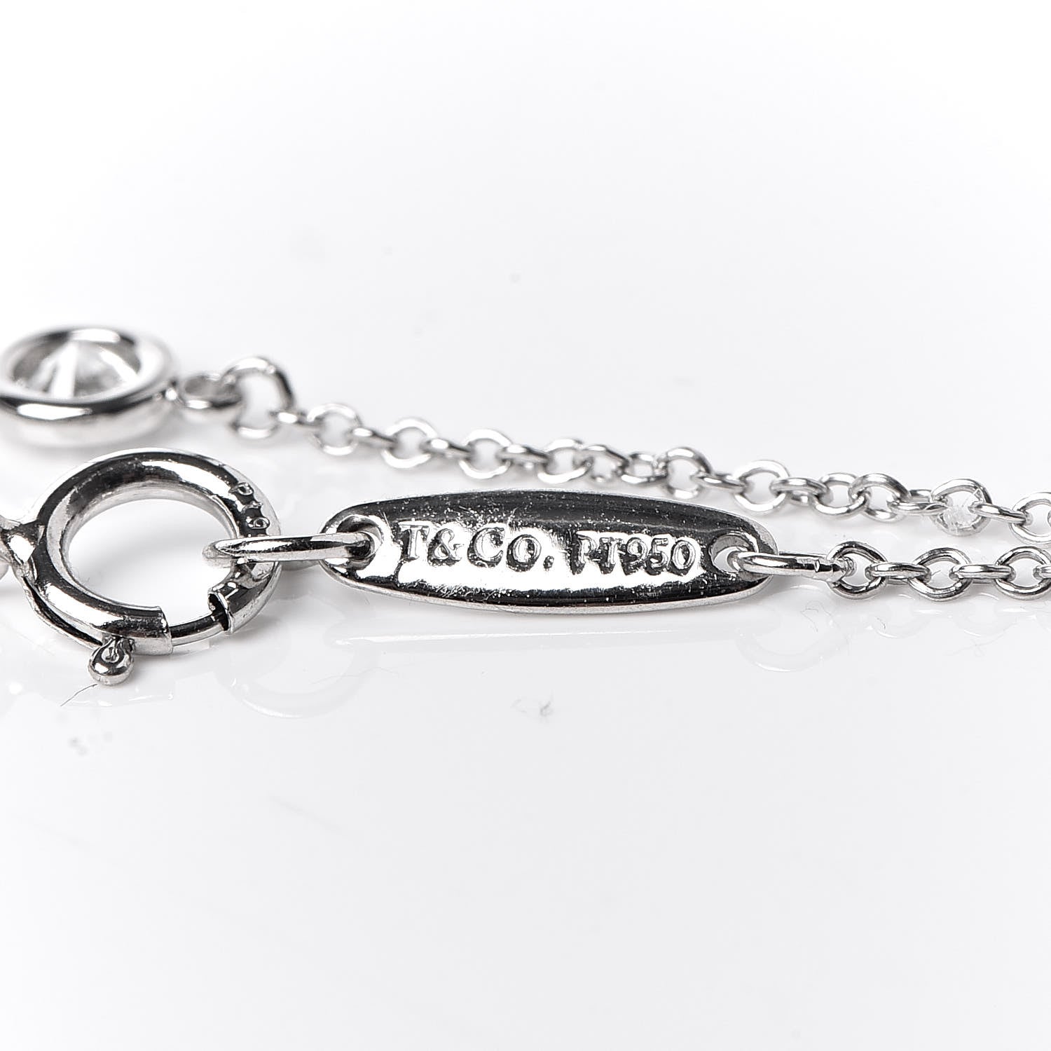 Tiffany Platinum Diamond .08ct Elsa Peretti Diamonds by the Yard Bracelet 4 of 6