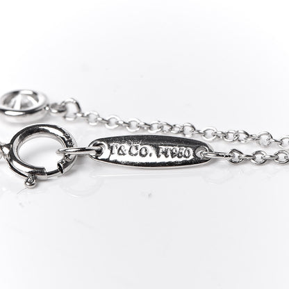 Tiffany Platinum Diamond .08ct Elsa Peretti Diamonds by the Yard Bracelet 4 of 6