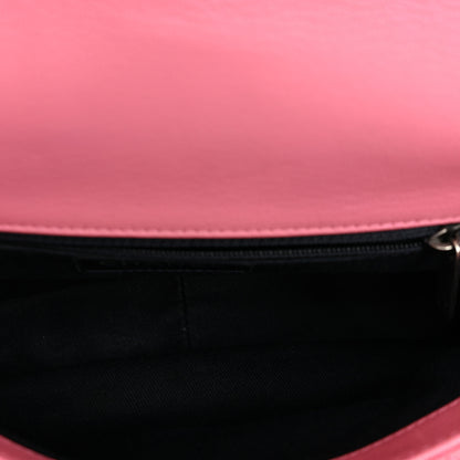 Chanel Shiny Goatskin Quilted Small Double Carry Waist Chain Flap Pink 5 of 10