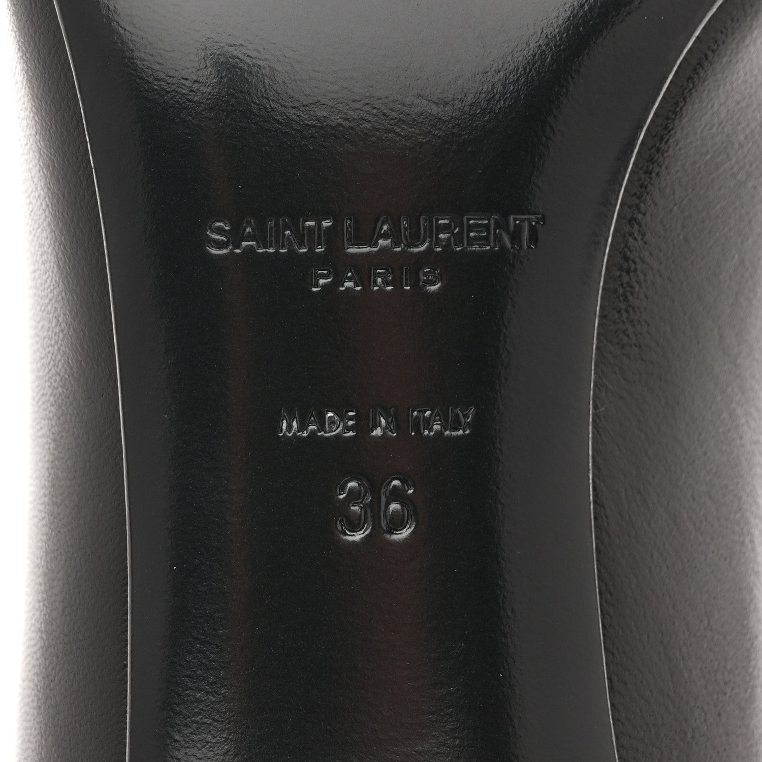 Saint Laurent Calfskin Anja 85 Pumps 36 Black 8 of 10