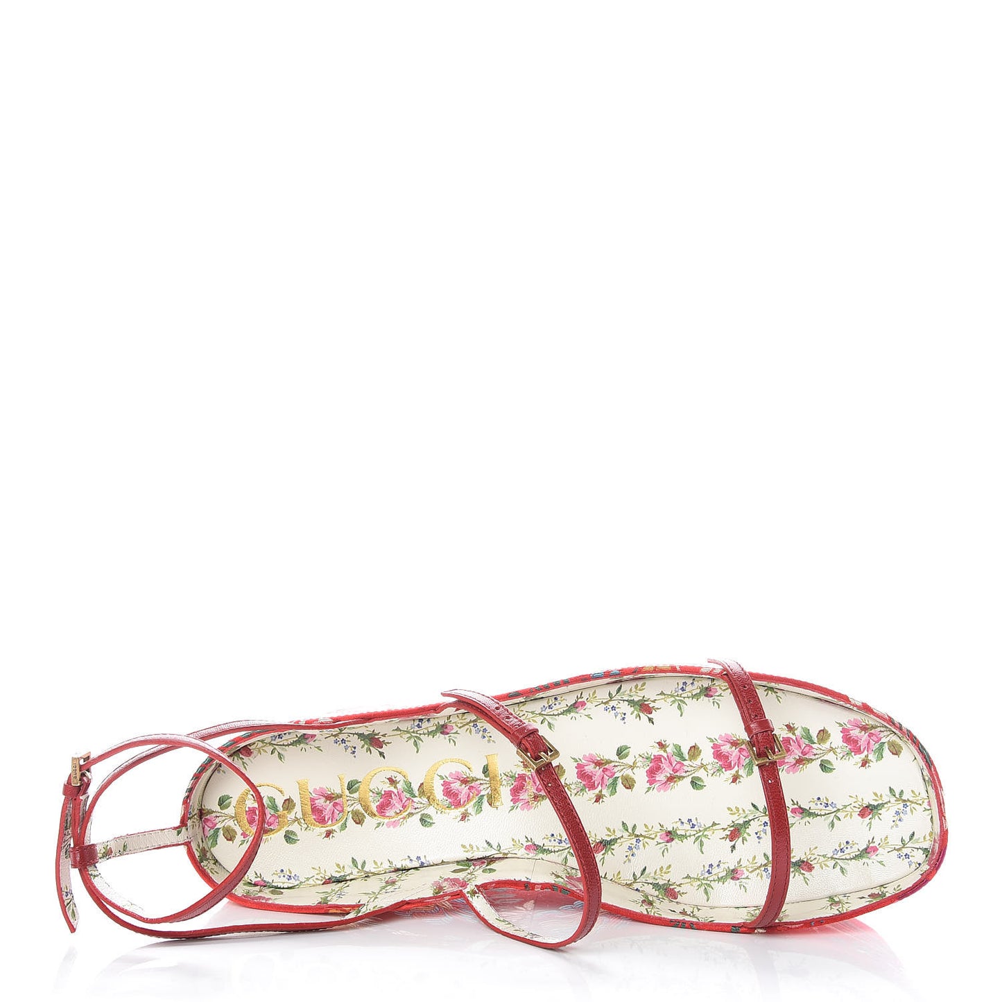 Malaga Kid Silk Hannelore Detachable Platform Slide 40.5 Hibiscus Red