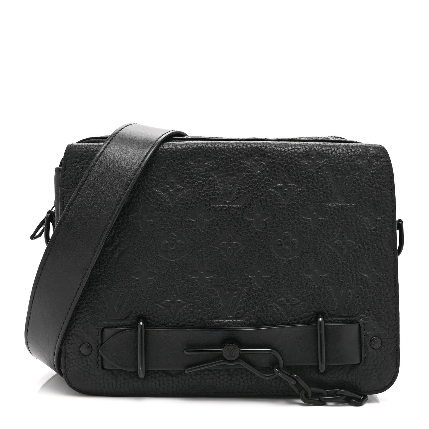 Taurillon Monogram Steamer Messenger Black