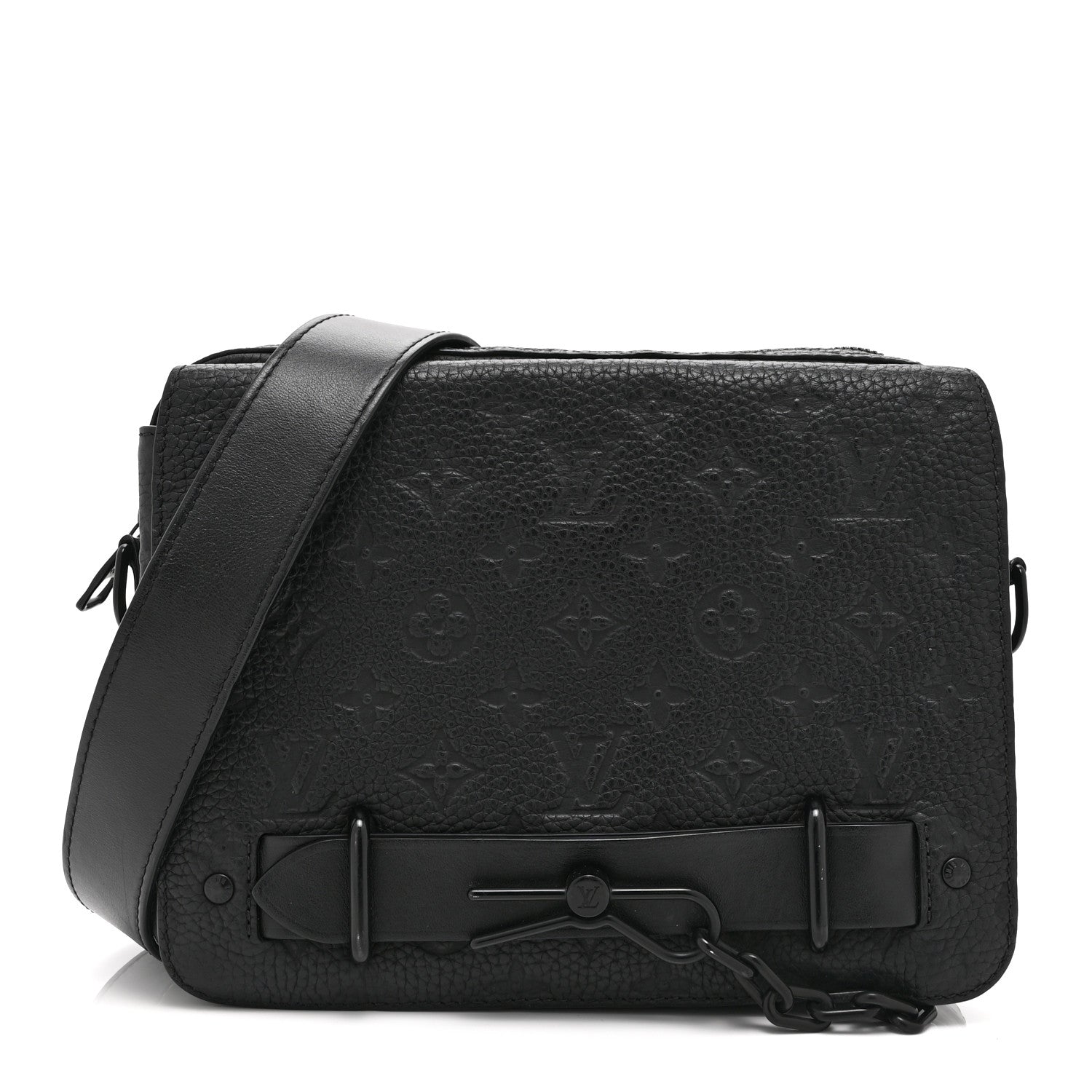 Louis Vuitton Taurillon Monogram Steamer Messenger Black 1 of 9