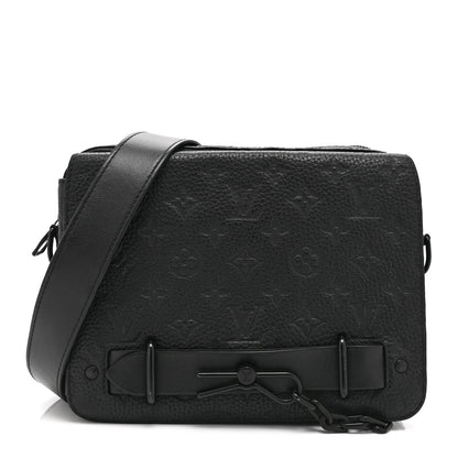 Louis Vuitton Taurillon Monogram Steamer Messenger Black 1 of 9