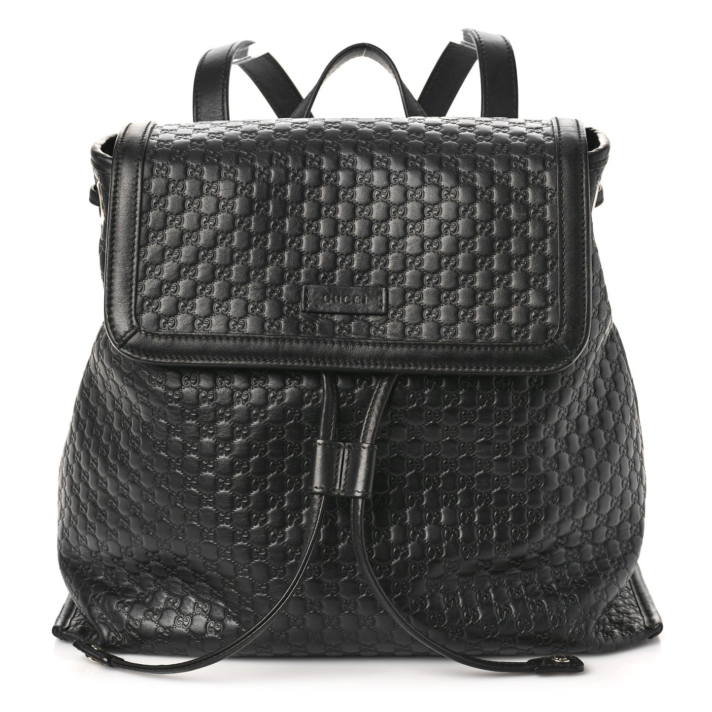 Microguccissima Drawstring Backpack Black