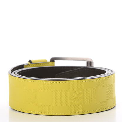 Louis Vuitton Damier Infini 40mm Belt 100 40 Vert Acide 3 of 9